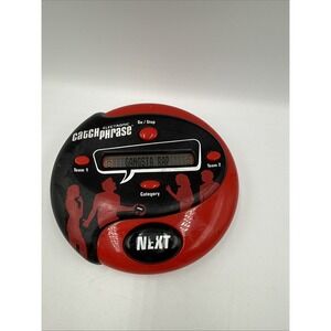 Hasbro 2013 Electronic Catch Phrase Handheld Game Black & Red Tested Works